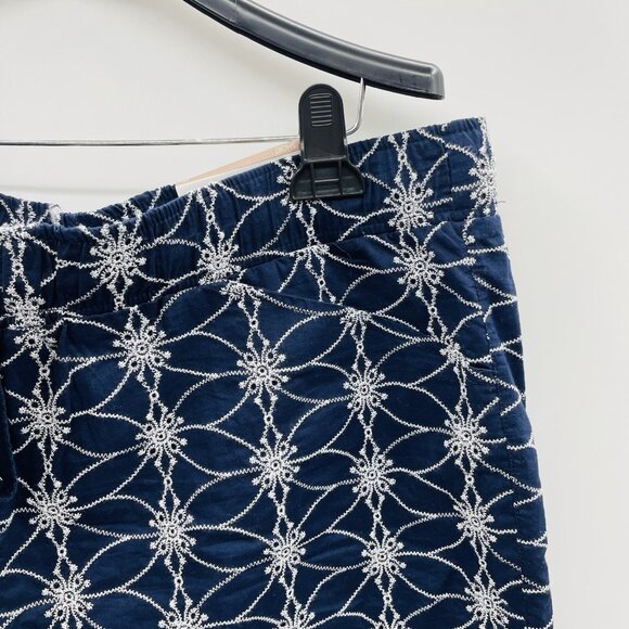 Lane Bryant Womens Plus Size 18 The Softest Collection Eyelet Shorts in Blue $59 - Picture 4 of 9